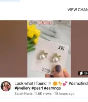 Pair of Zircon Bow Earrings