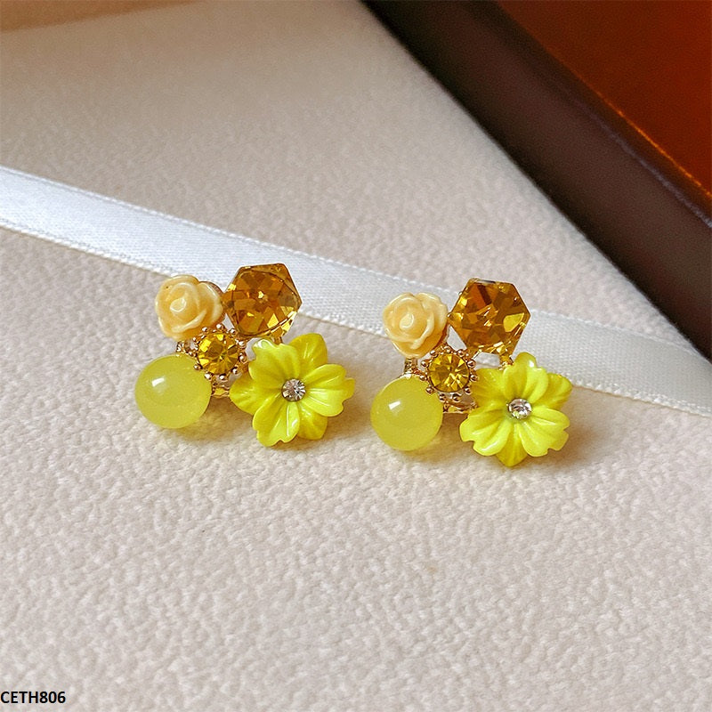Golden Plated Rose Flower Synthetic Tops
