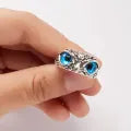 Adjustable Elegant Alloy Owl Ring