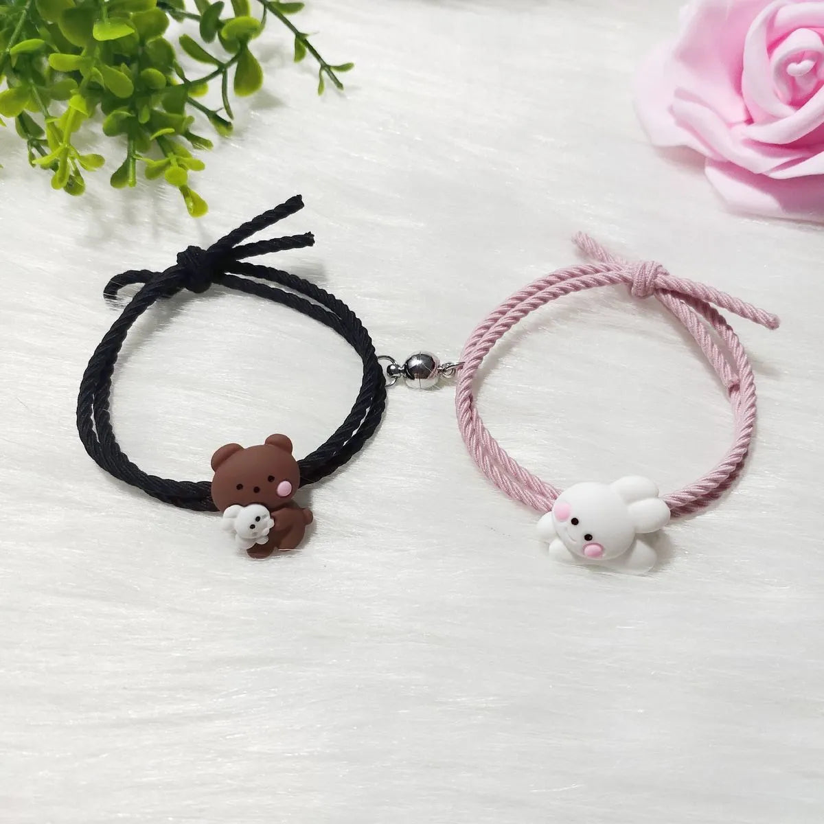 Cartoon Hug Bear Magnetic Bracelet