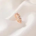 Zircon Crystal Butterfly Adjustable Ring